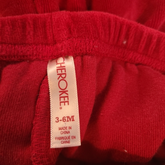 Cherokee Baby Santa Pants 3 to 6 Months - Picture 2 of 3